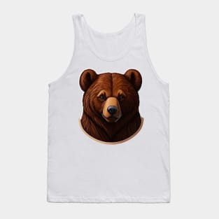 Grizzly Bear Portrait Tank Top